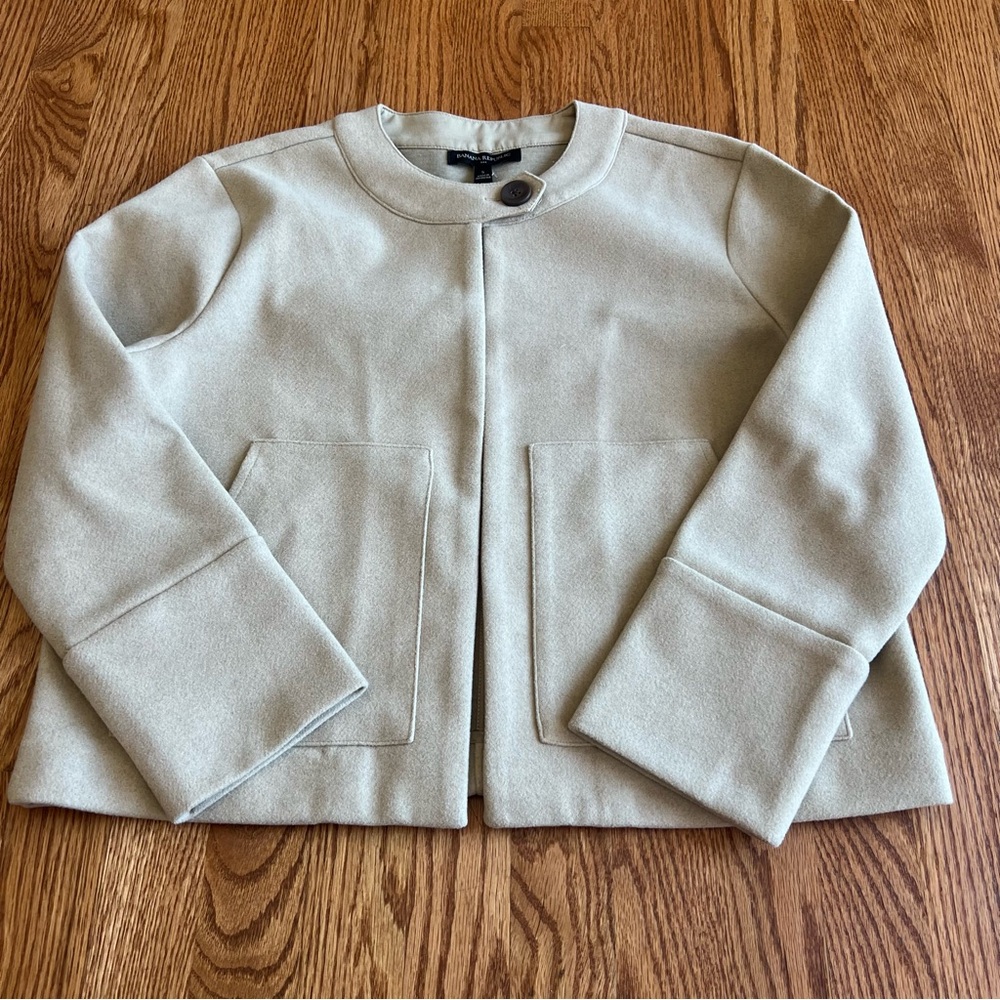 Women's Banana Republic Cropped Utility Jacket, Tan, Size S MADE IN INDONESIA